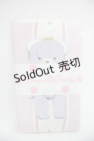 画像: Angelic Pretty / Charlotte's Bearタイツ  ピンク I-25-12-24-024-AP-AC-SA-ZI