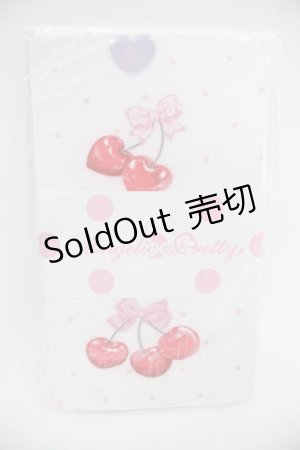 画像: Angelic Pretty / Wrapping Cherryタイツ  白 I-25-12-24-027-AP-AC-SA-ZI