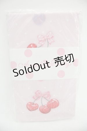 画像: Angelic Pretty / Wrapping Cherryタイツ  ピンク I-25-12-24-028-AP-AC-SA-ZI