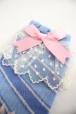 画像3: Angelic Pretty / Candy Ribbon ストライプクルー丈ソックス  青 I-25-12-24-032-AP-ZA-SA-ZI (3)