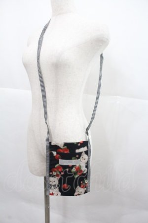 画像: alcali / 青木美沙子コラボ ノベルティサコッシュ  黒 I-25-12-24-003-LO-BG-SA-ZI