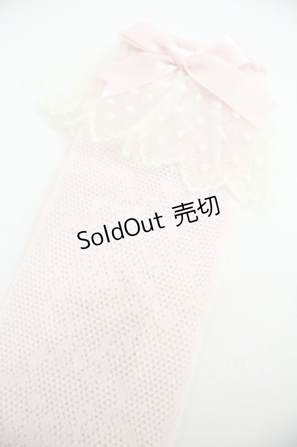 画像3: Angelic Pretty / Lacyクルー丈ソックス  ピンク I-25-12-24-035-AP-ZA-SA-ZI (3)