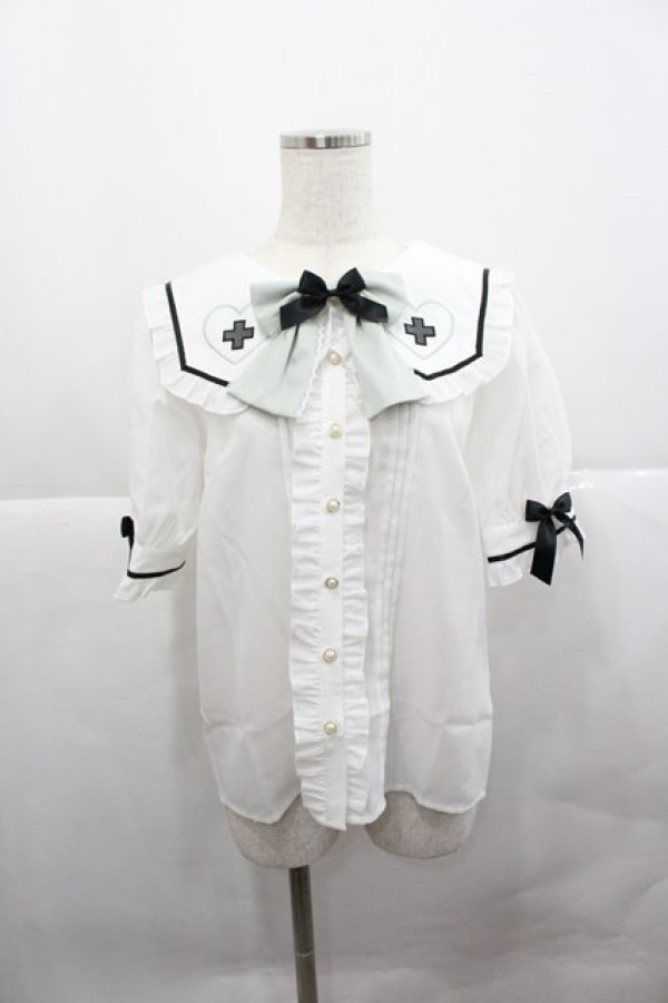 画像1: Amavel / Lovely Medical Angelブラウス  ミント I-25-12-27-005-CA-BL-SA-ZI (1)