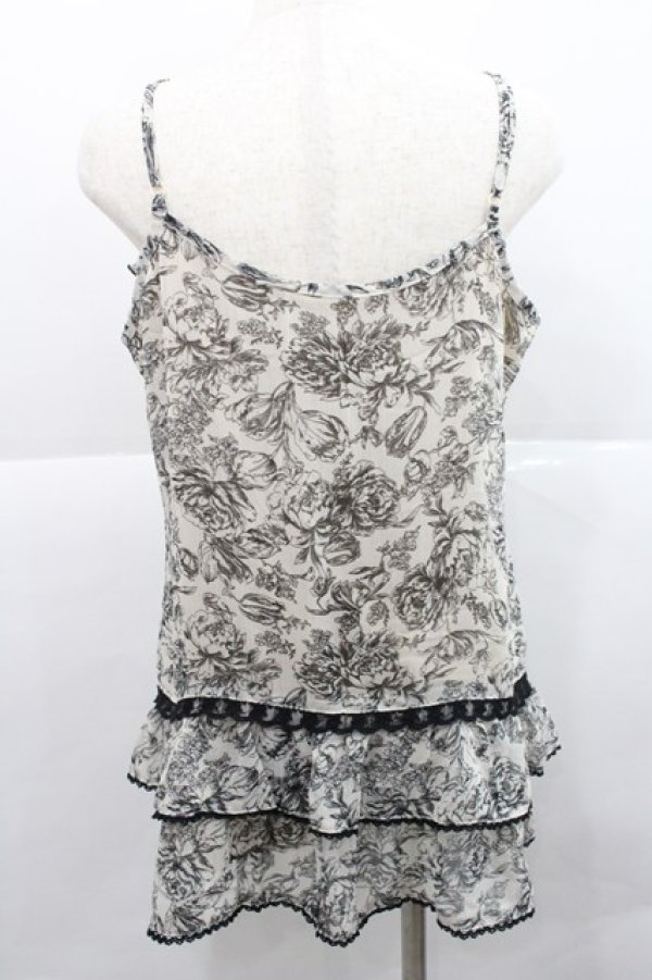 画像2: axes femme / フラワーフリルキャミソール M 生成り I-25-12-27-039-AX-TO-TE-ZI (2)