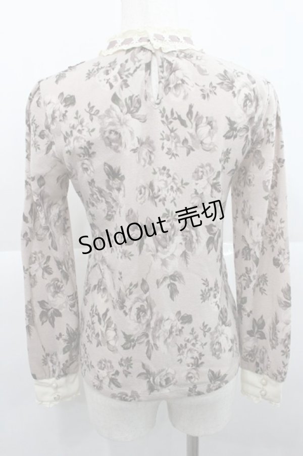 画像2: axes femme / 総花柄ブロッキングプルオーバー M アワピンク I-25-12-27-040-AX-TO-TE-ZI (2)