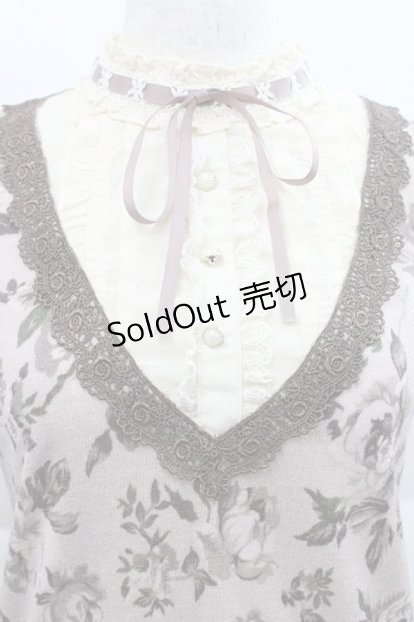 画像3: axes femme / 総花柄ブロッキングプルオーバー M アワピンク I-25-12-27-040-AX-TO-TE-ZI (3)