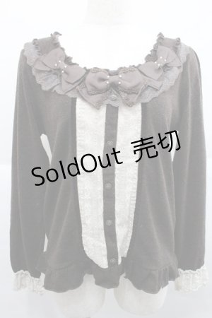 画像: axes femme / リボンデザインプルオーバー M ブラウン I-25-12-27-050-AX-TO-TE-ZI