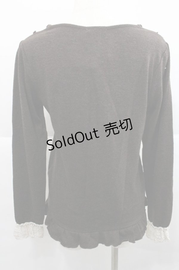 画像2: axes femme / リボンデザインプルオーバー M ブラウン I-25-12-27-050-AX-TO-TE-ZI (2)