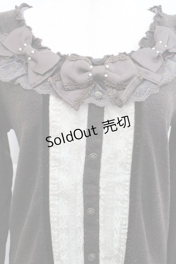 画像3: axes femme / リボンデザインプルオーバー M ブラウン I-25-12-27-050-AX-TO-TE-ZI (3)