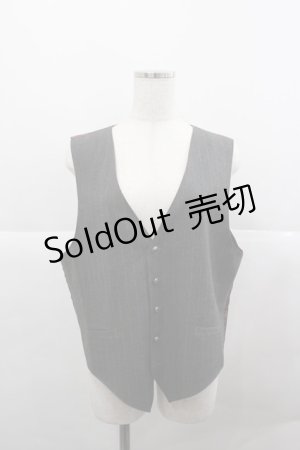 画像: AXES-X / ヴィクトリアンストライプベスト L グレー I-25-12-27-009-LO-JA-SA-ZI