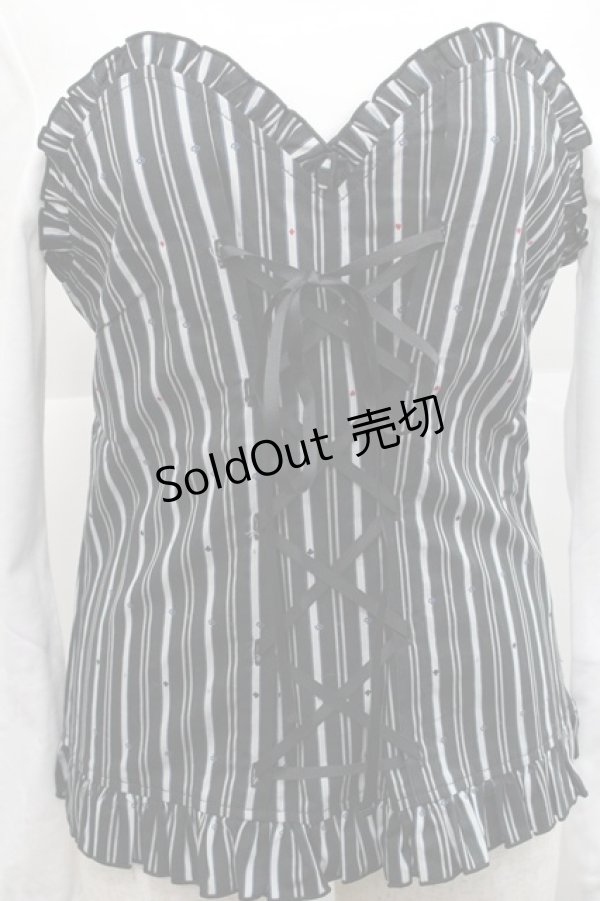 画像3: PUTUMAYO / Midnight Parade切替カットソー  黒Ｘ白 I-25-12-27-057-PT-TO-SA-ZI (3)