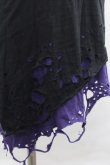 画像3: CIVARIZE / Poisonous クラッシュ加工フェイクレイヤードタンクトップ 44 黒Ｘ紫 I-25-12-27-060-GO-TO-SA-ZI (3)