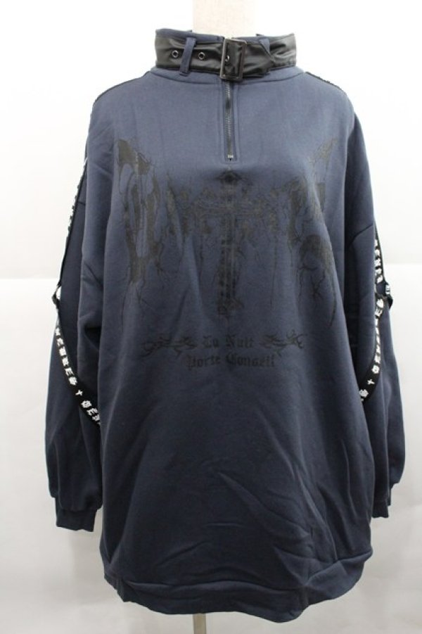 画像1: NOEMIE / ハイネックベルトBIGスウェット  グレー I-25-12-27-061-LO-TO-SA-ZI (1)