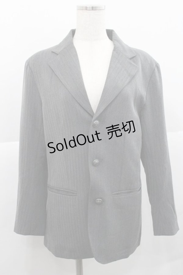 画像1: AXES-X / アンティークヘリンボーンジャケット M グレー I-25-12-27-066-LO-JA-SA-ZI (1)