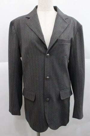 画像: AXES-X / ヴィクトリアンストライプジャケット L グレー I-25-12-27-067-LO-JA-SA-ZI