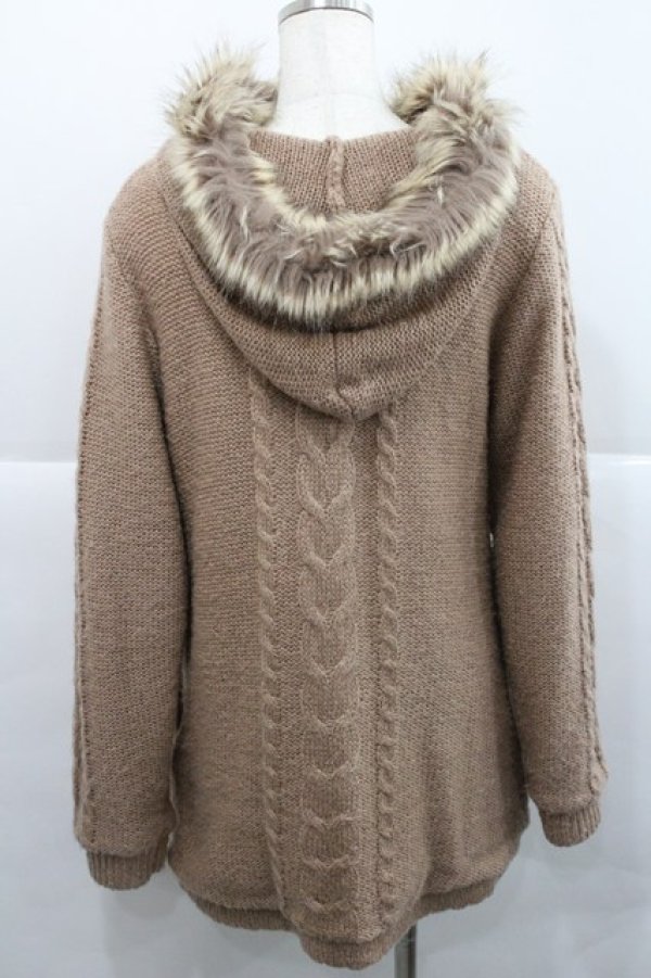 画像2: axes femme / 裏ボア付きニットコート  ピンク I-25-12-27-068-AX-JA-SA-ZI (2)