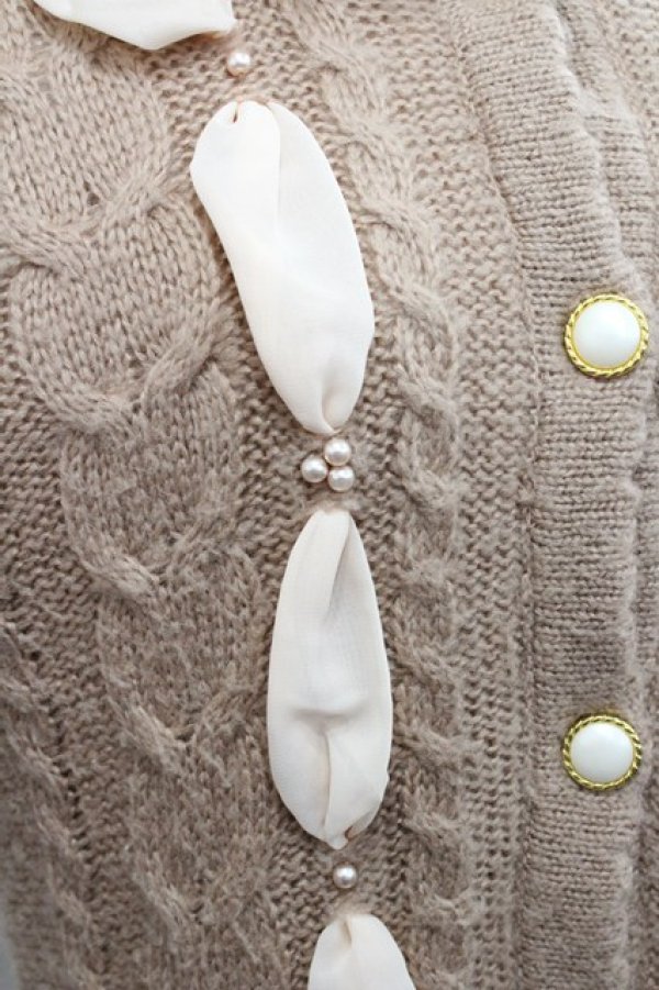 画像4: axes femme / 裏ボア付きニットコート  ピンク I-25-12-27-068-AX-JA-SA-ZI (4)