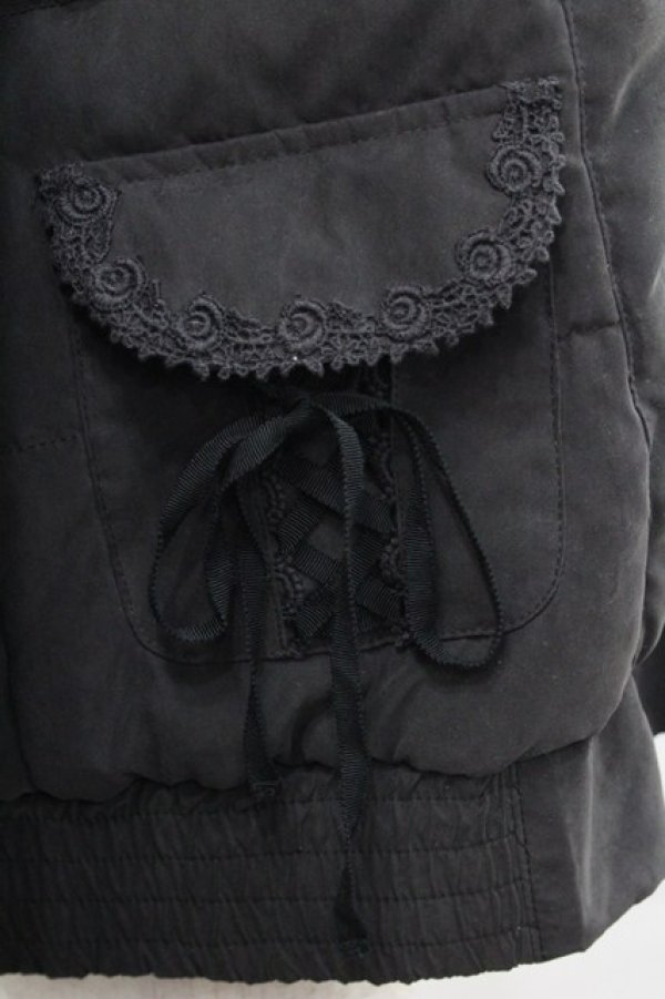 画像4: axes femme / ファー付きダウン M 黒 I-25-12-27-069-AX-CO-SA-ZI (4)