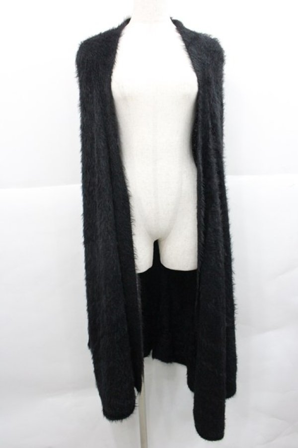 画像1: ililil / 【陰翳流羽】ニットカーディガン  黒 I-25-12-27-073-PU-TO-SA-ZI (1)