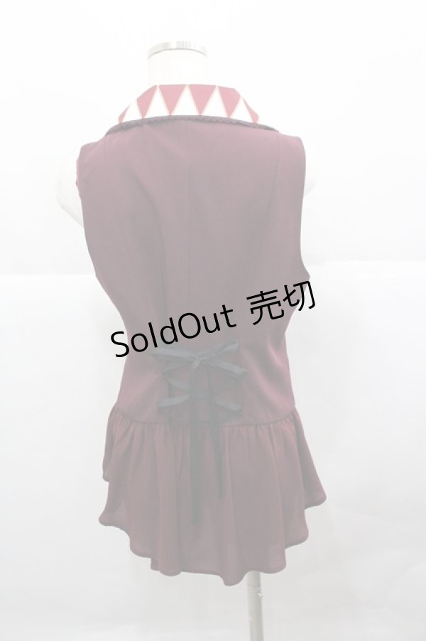 sa♡さん専用 axes femme kawaii / ダイヤ柄ベスト ワイン I-25-12-27-013-AX-TO-SA