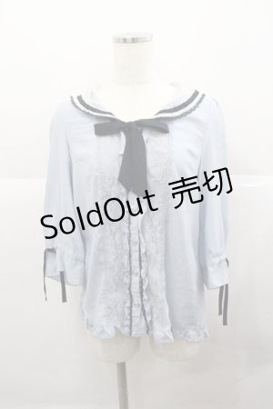 画像: axes femme / セーラーカラーブラウス  サックス I-25-12-27-014-AX-TO-SA-ZI