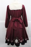 画像2: Amavel / Wonderlandカットワークワンピース  ボルドー I-25-12-27-078-CA-OP-SA-ZI (2)
