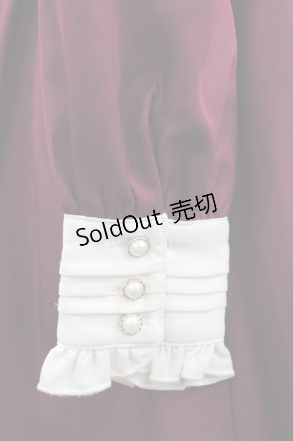 画像4: Amavel / Wonderlandカットワークワンピース  ボルドー I-25-12-27-078-CA-OP-SA-ZI (4)