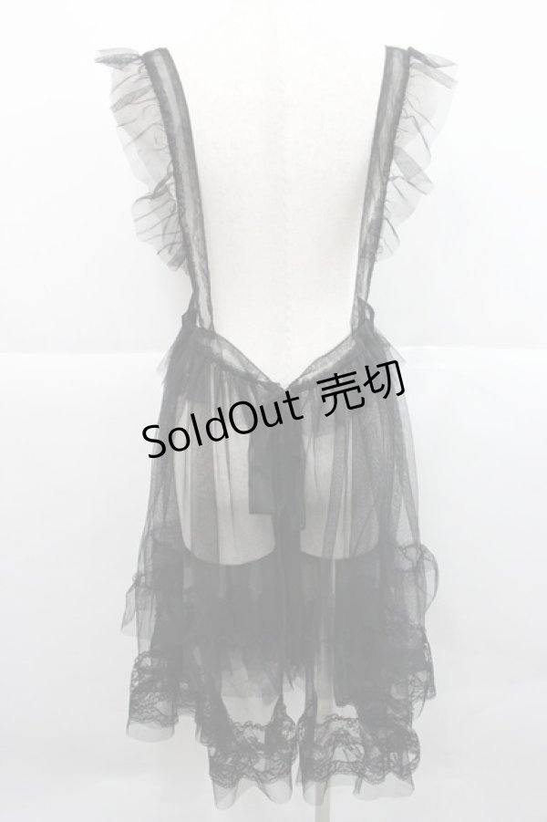 画像2: Virally / 星名桜子 hsチュールエプロンジャンスカ LL 黒 I-25-12-27-081-0-OP-SA-ZI (2)