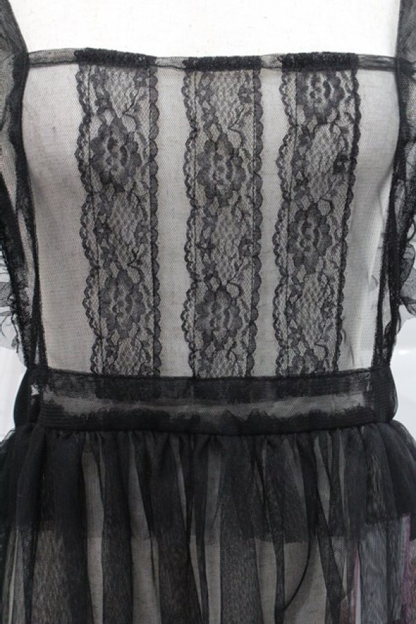 画像3: Virally / 星名桜子 hsチュールエプロンジャンスカ LL 黒 I-25-12-27-081-0-OP-SA-ZI (3)