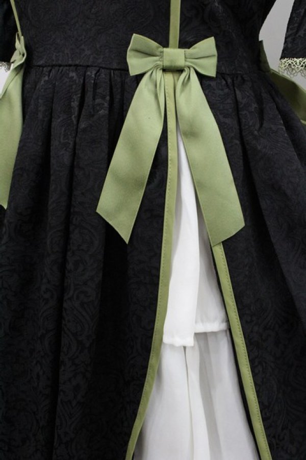 画像4: axes femme kawaii / 牡丹刺繍チャイナワンピース M 黒 I-25-12-27-085-AX-OP-SA-ZI (4)