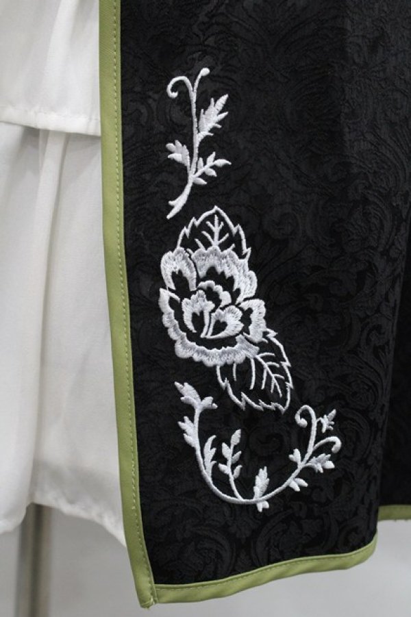 画像5: axes femme kawaii / 牡丹刺繍チャイナワンピース M 黒 I-25-12-27-085-AX-OP-SA-ZI (5)