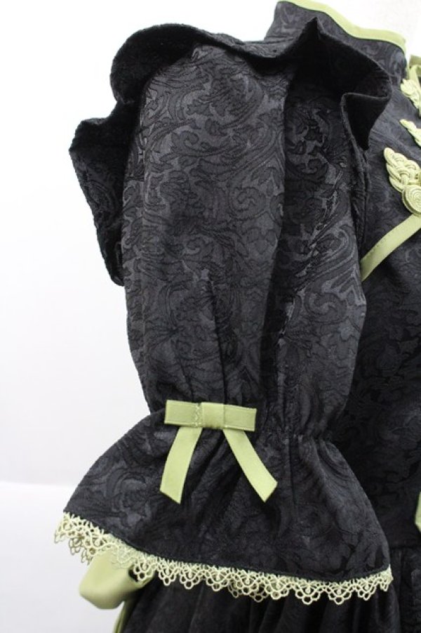 画像6: axes femme kawaii / 牡丹刺繍チャイナワンピース M 黒 I-25-12-27-085-AX-OP-SA-ZI (6)