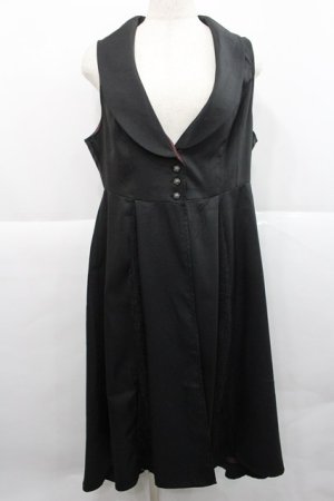 画像: axes femme / ジレ風ロングベスト  黒 I-25-12-27-086-AX-TO-SA-ZI