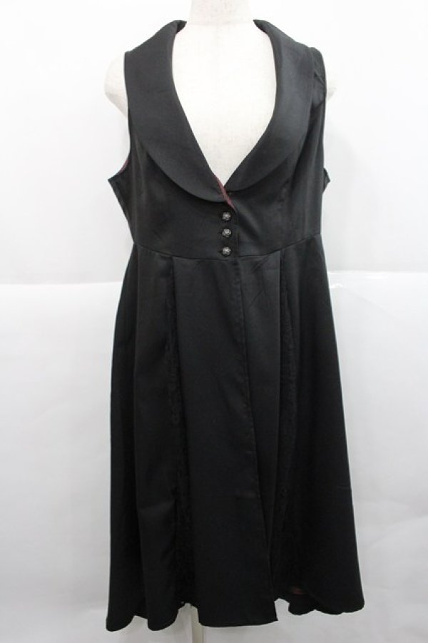 画像1: axes femme / ジレ風ロングベスト  黒 I-25-12-27-086-AX-TO-SA-ZI (1)