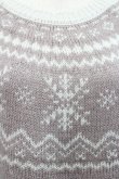 画像3: axes femme POETIQUE / 雪柄ニットワンピ M アワピンク I-25-12-27-087-AX-OP-TE-ZI (3)