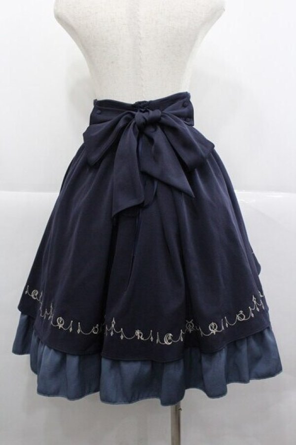 画像2: Amavel / strologie Planeteスカート  ネイビー I-25-12-27-095-CA-SK-SA-ZI (2)