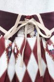 画像3: axes femme kawaii / ダイヤ柄襟付きスカート M ワイン I-25-12-27-098-AX-SK-SA-ZI (3)