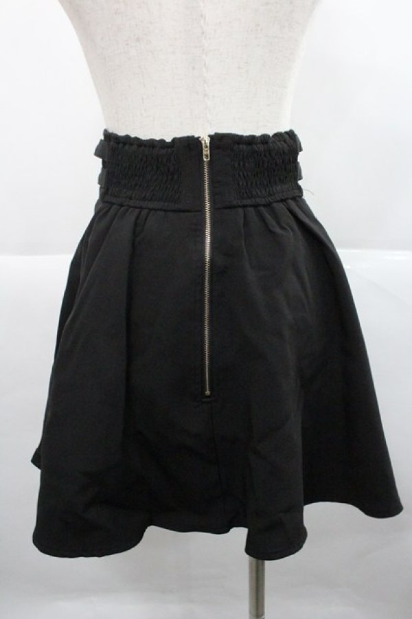 画像2: Rojita / ジップデザインサイドバックルスカート F 黒 I-25-12-27-102-LO-SK-TE-ZI (2)