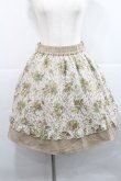 画像1: axes femme / 花柄レースレイヤードスカート M ベージュ I-25-12-27-104-AX-SK-TE-ZI (1)