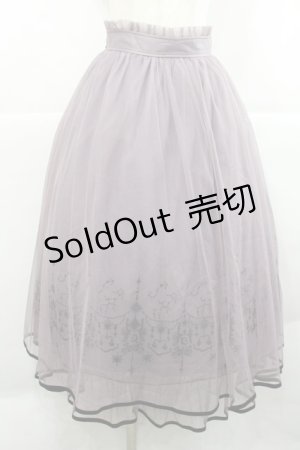 画像: axes femme / ステラートフロッキーＰＴスカート  ラベンダー I-25-12-27-105-AX-SK-TE-ZI