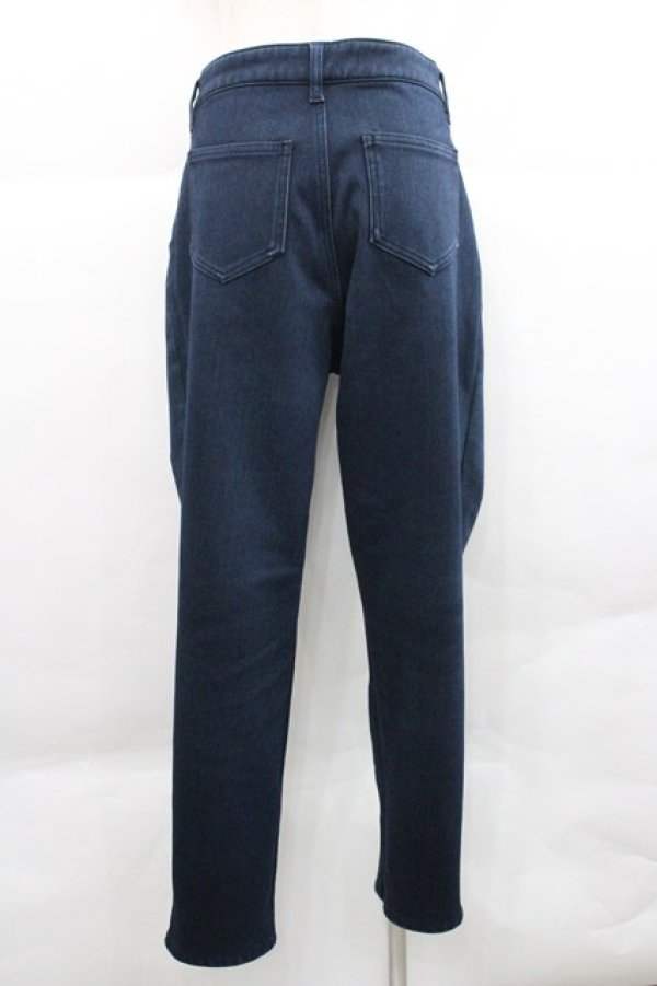 画像2: axes femme / 刺繍デニムパンツ  紺 I-25-12-27-115-AX-PA-SA-ZI (2)