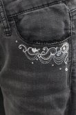 画像3: axes femme / ポケット刺繍デニムパンツ  黒デニム I-25-12-27-118-AX-PA-SA-ZI (3)