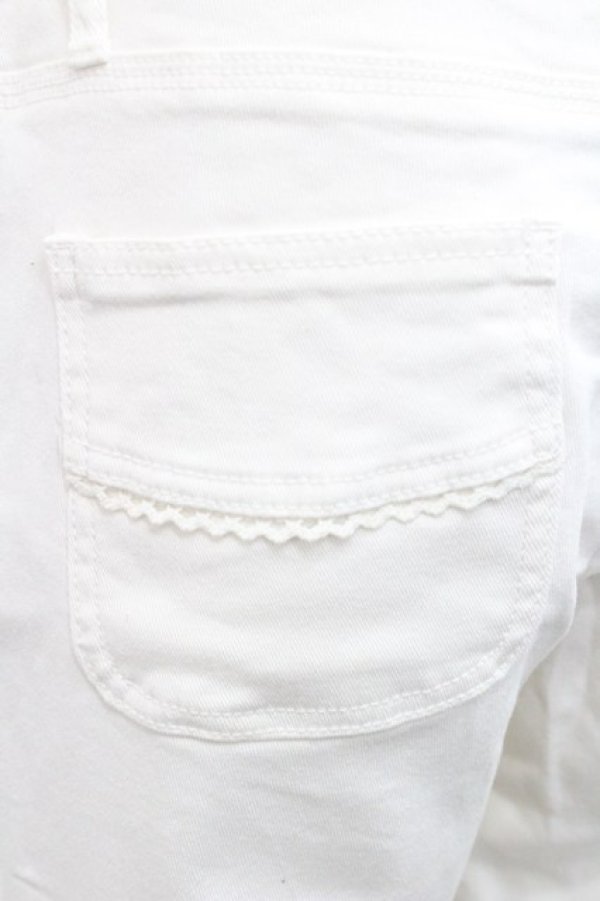 画像3: axes femme / 猫ストライプストレッチパンツ  白 I-25-12-27-119-AX-PA-SA-ZI (3)