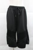 画像1: REFLEM / メッシュ切替ハーフワイドパンツ  黒 I-25-12-27-124-PU-PA-SA-ZI (1)