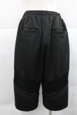 画像2: REFLEM / メッシュ切替ハーフワイドパンツ  黒 I-25-12-27-124-PU-PA-SA-ZI (2)
