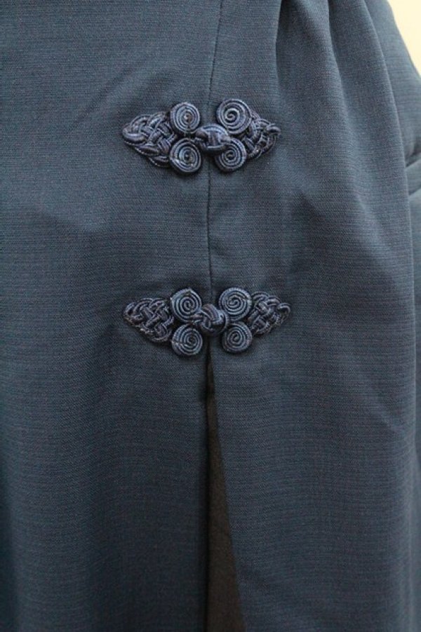 画像3: axes femme / サイド切替チャイナ釦パンツ  ネイビー I-25-12-27-125-AX-PA-SA-ZI (3)