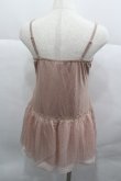画像2: axes femme / ラメレース使いロングタンク M ピンク I-25-12-27-024-AX-TO-TE-ZI (2)