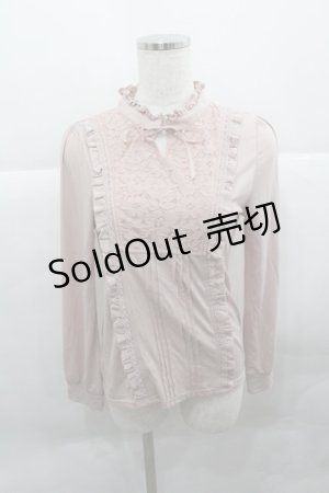 画像: axes femme / スタンドフリルブラウス風PO  ピンク I-25-12-27-025-AX-TO-SA-ZI