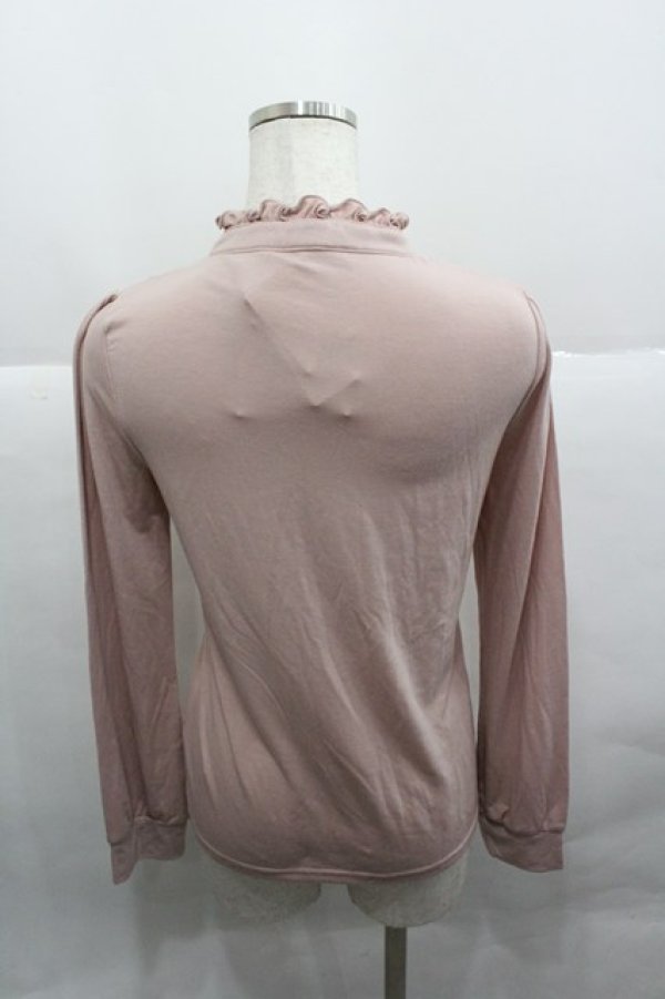 画像2: axes femme / スタンドフリルブラウス風PO  ピンク I-25-12-27-025-AX-TO-SA-ZI (2)