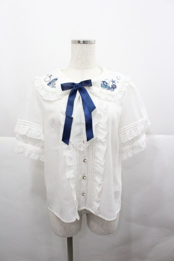 画像1: Amavel / Jerryfish Aquarium ブラウス  ブルー I-25-12-27-003-CA-BL-SA-ZI (1)